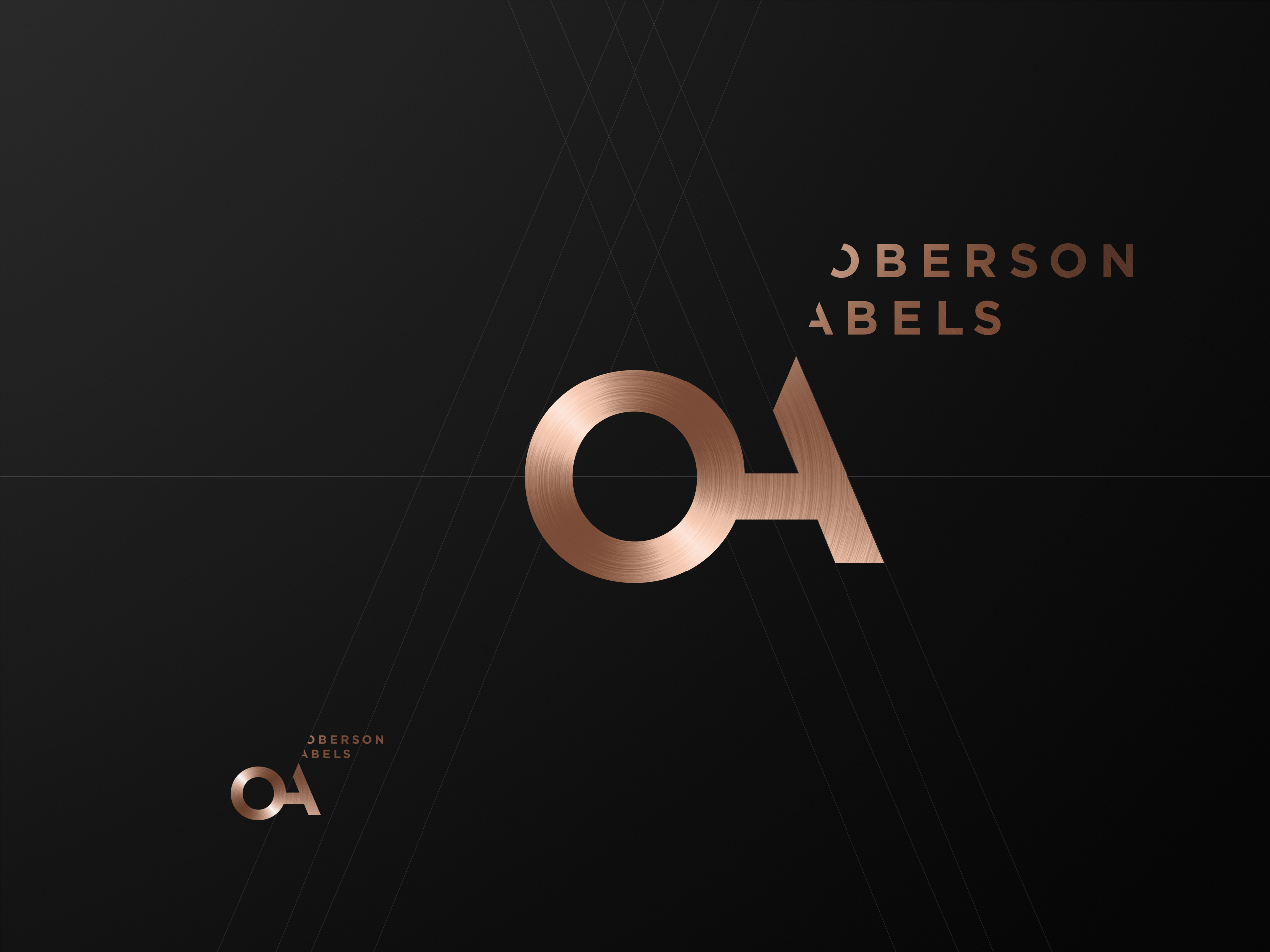 logo Oberson Abels pink gold