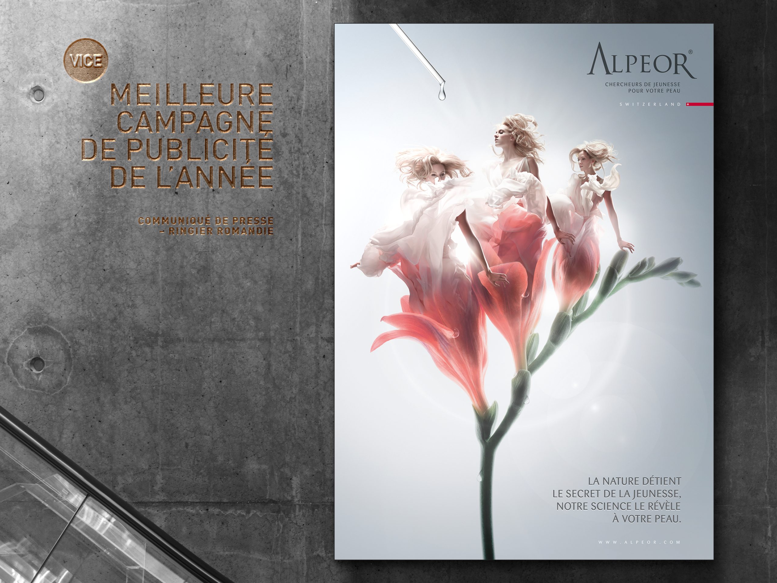 ALPEOR Affiche 1er PRIX campagne de Pub ALPEOR bold 1 scaled